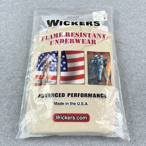 Wickers Flame Resistant Underwear Men’s Medium 50/50 Merino Wool–Rayon Crewneck